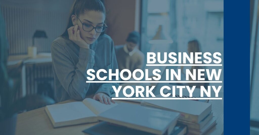 Business Schools in New York City NY Feature Image