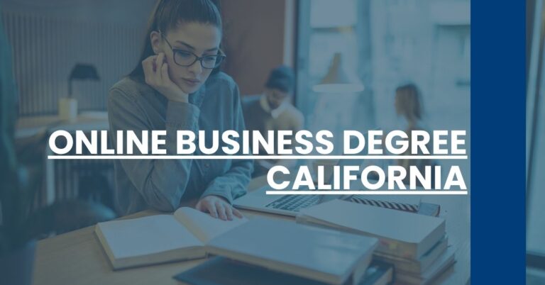 Online Business Degree California Feature Image