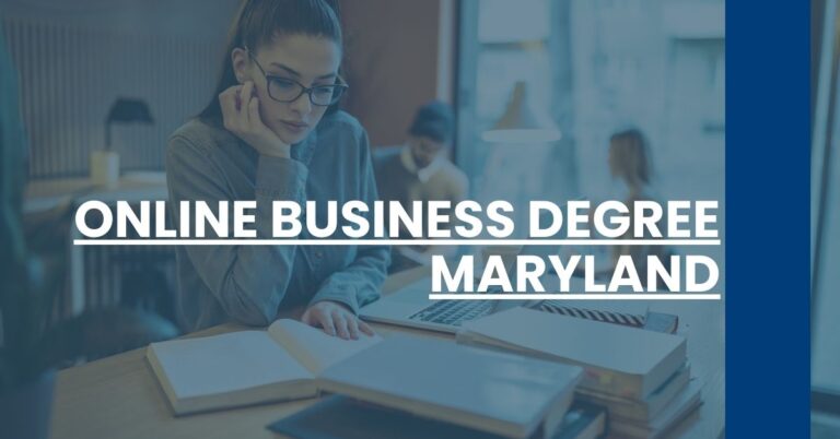 Online Business Degree Maryland Feature Image